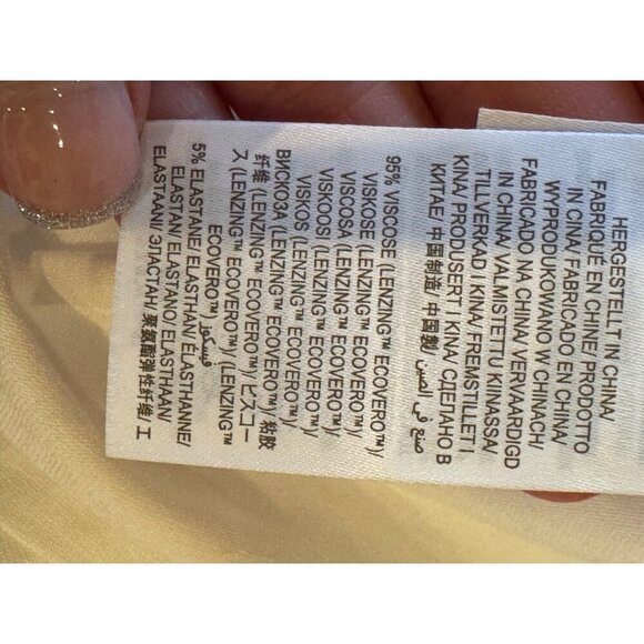 Boden Shirt Women 8 White Smocked Yoke Jersey Knit Top NWT Preppy Boho Cottage - Picture 13 of 15